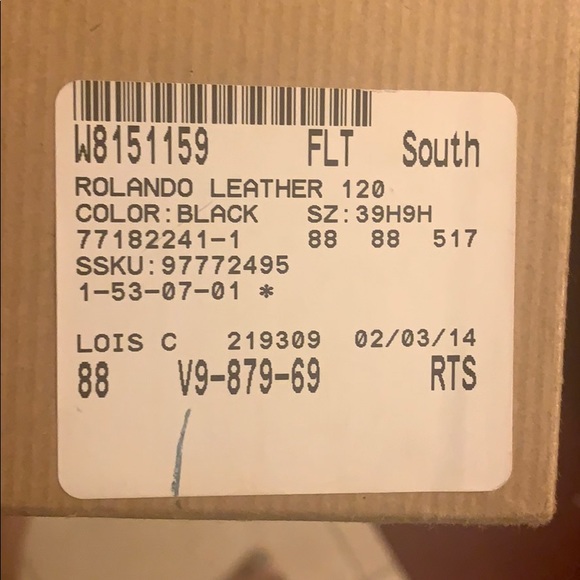 Auth Rolando Leath Black sz 39.5  😘 - Picture 4 of 8